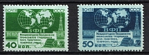 1950 The Telecommunication Trade Union Section of the World Trade Union Organization, Soviet Union, USSR, Russia (Full Set, MNH)