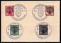 1945 KLINGENTHAL Local Issue 1pf - 12pf on piece, Germany, Official Stamps (Commemorative Cancellation)