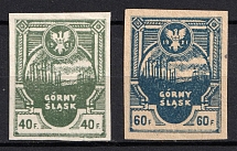 1921 Joining of Eastern Upper Silesia, Poland (Mi. 4 B, 6 B, Fi. 4 A, 6 A, CV $30)