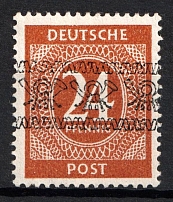 1948 24pf British and American Zones of Occupation, Germany (Mi. 60 I, Signed, CV $60)