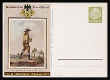 1941 'Stamp Day 1941', Propaganda Postal stationery, Third Reich Nazi Germany