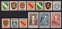 1945-46 French Zone of Occupation, Germany (Mi. 1 - 13, Full Set, CV $40, MNH)