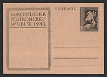 1942 'European Postal Congress Vienna 1942', Propaganda Postal stationery, Third Reich Nazi Germany